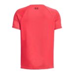 Under Armour Boys’ Standard Tech Hybrid Printed Fill Short-Sleeve T-Shirt, (630) Beta / / Deep Red, Large