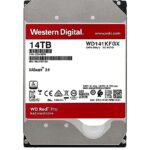 Western Digital 14TB WD Red Pro NAS Internal Hard Drive HDD – 7200 RPM, SATA 6 Gb/s, CMR, 512 MB Cache, 3.5″ -WD142KFGX
