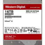 Western Digital 16TB WD Red Pro NAS Internal Hard Drive HDD – 7200 RPM, SATA 6 Gb/s, CMR, 256 MB Cache, 3.5″ – WD161KFGX