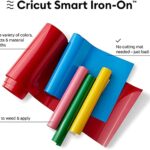 Cricut Smart Iron On (13in x 9ft, Red) for Explore 3 and Maker 3 – Matless cutting for long cuts up to 12ft