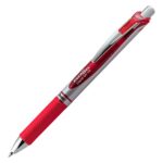 Pentel EnerGel RTX (0.7mm) Med Line, Metal Tip, Red Ink 3 pk (BL77BP3B)