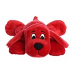 Aurora® Playful Clifford® Laying Clifford Stuffed Animal – Childhood Nostalgia – Lasting Companionship – Red 11 Inches