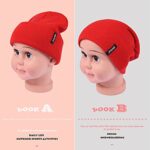 FURTALK Toddler Beanie for Boys Girls Baby Kids Beanies Knit Winter Hat (Red, 3-15 Years)