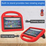 All-New 7Tablet Case(JUST for 2022 Release)-DICEKOO Kids Friendly Lightweight Shockproof Cover Case with Handle Stand for 7″ Tablets-Red