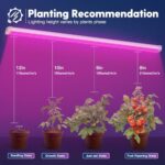 FREELICHT 2 Pack 4FT LED Grow Light, 40W (250W Equivalent), Red Blue (660nm+460nm) Full Spectrum Grow Light for Indoor Plants, Linkable Plug in Plant Growing Lamps for Hydroponic Seeding Veg Flower