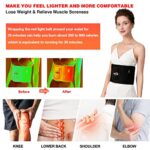 USUIE Red Light Therapy Belt, Infrared Light Therapy Wrap Red Light Therapy Device for Body with Timer for Back Shoulder Waist Muscle Pain Relief for Fathers Day Gift Women Men Gift