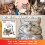 PURRRFECT PAWZ 16-Pack, Clear Cat Scratch Furniture Protector, Cat Scratch Deterrent, Cat Sofa Protector to Prevent Cat Scratching, Precut Couch Scratch Guards to Stop Cats from Scratching Furniture