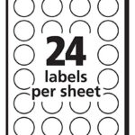Avery Print/Write Self-Adhesive Removable Labels, 0.75 Inch Diameter, Red, 1008 per Pack (5466)